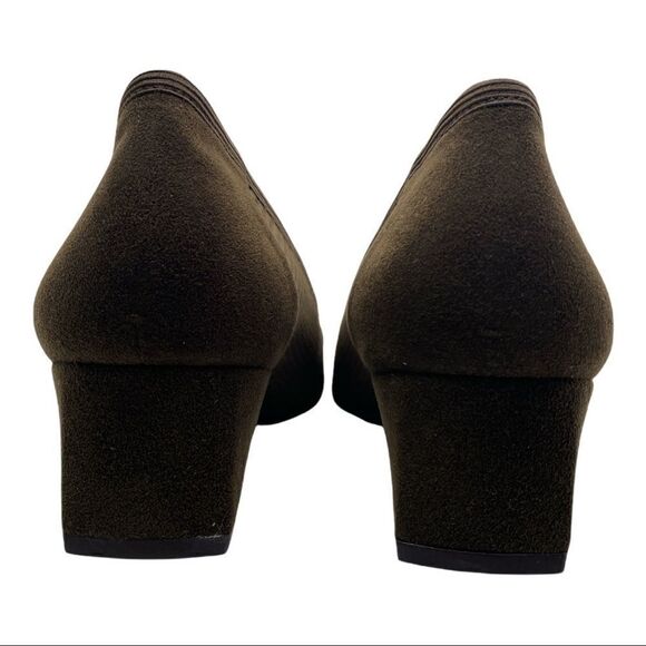 Women's Career Stuart Weitzman Brown Suede Pumps Shoes Sz 9N - Picture 5 of 13